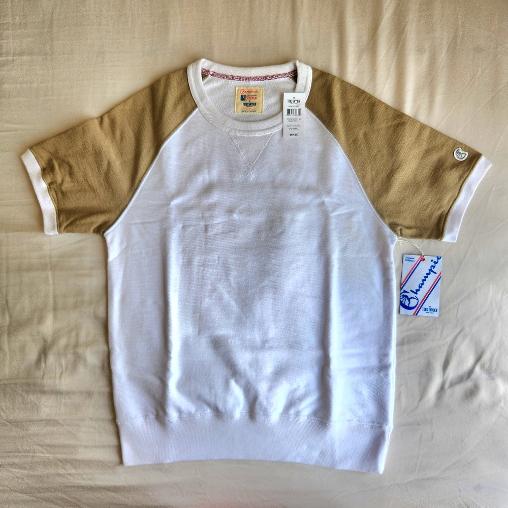 Champion + Todd Snyder Short Sleeve Sweatshirt | Small | Dark Driftwood